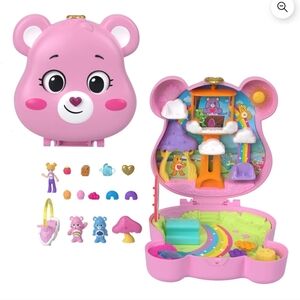 Polly Pocket x Care Bears Dolls & Playset with Toy Car and Themed Accessories